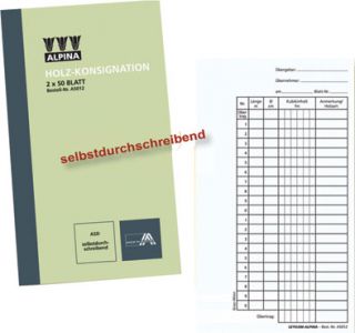 Leykam Alpina Holzkonsignation A5012