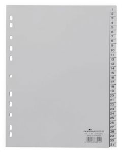 Ordner Register Durable grau PP A4 1 - 31