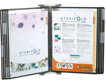 tarifold 414507 Wandsichttafelsystem Sterifold inkl. 10 Tafeln sortiert