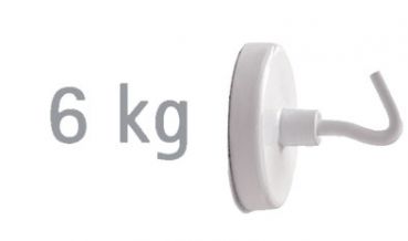 ALCO 694 Hakenmagnete weiß 36 mm