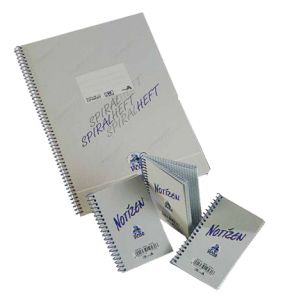 Wurzer Spiralnotes, 4mm kariert Gr.1, 7,0 x 10,0 cm
